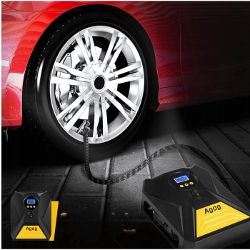 Kompresor sprężarka samochodowa 12v LED LCD MOCNA 120W AGOG